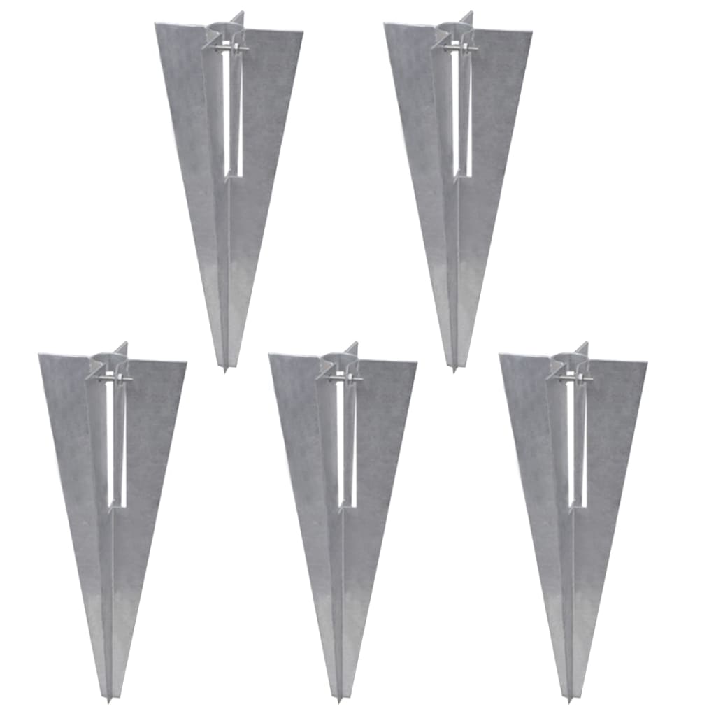 Žičana ograda sa stupovima i šiljcima pocinčani čelik - srebrna, 15 x 1 m, 1 - number 9.