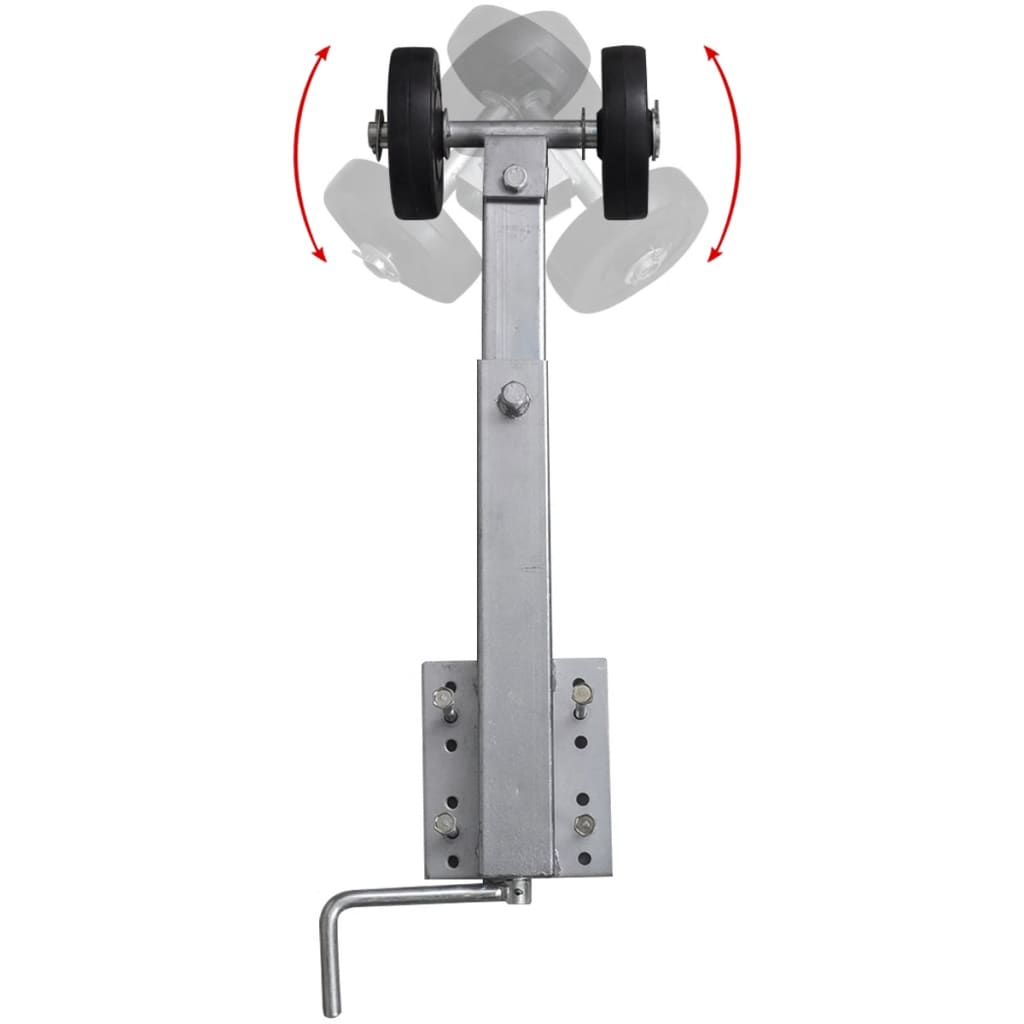 Stævnstøttesæt med dobbelthjul til bådtrailer 2 stk. 59-84 cm - number 5.