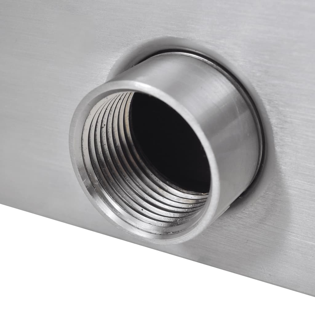 Rektangulær vandfaldsfontæne med led-lys rustfrit stål - 90 cm, med led - number 7.