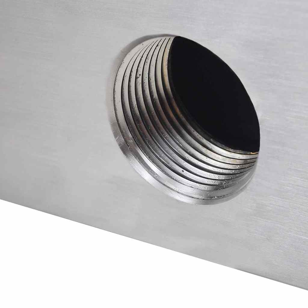 Rektangulær vandfaldsfontæne til pool rustfrit stål - 60 cm, uden led - number 5.