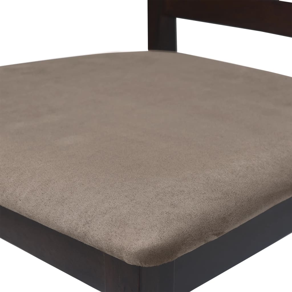 Barkrakker stk. stoff - brunt, 2 - number 7.