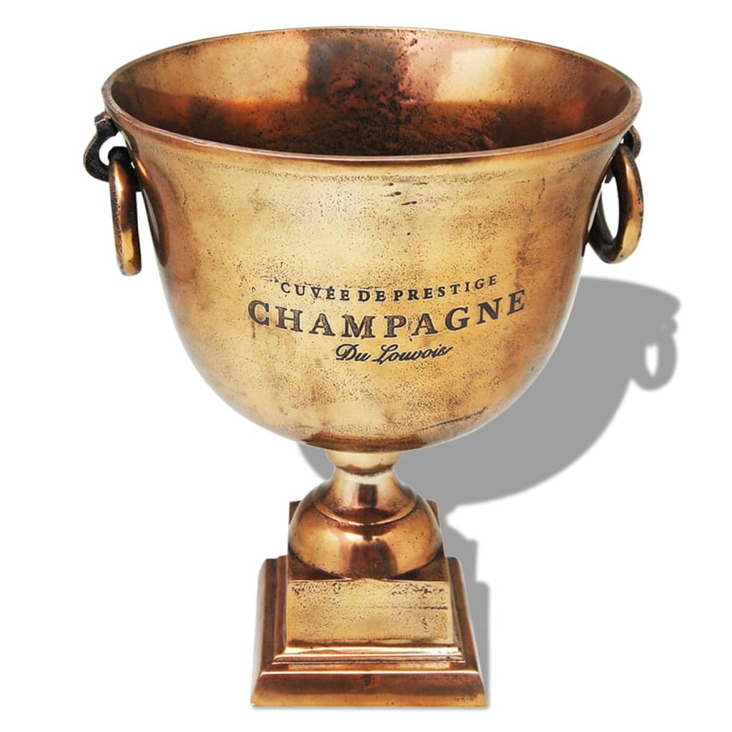 Trophy cup champagne cooler copper brown - number 1.