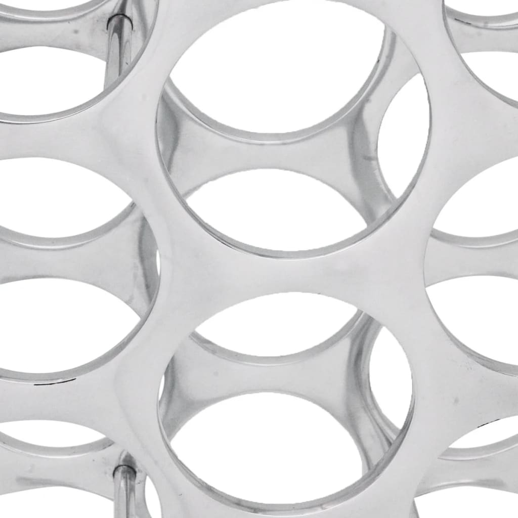 Vinreol i aluminium sølvfarvet 27 flasker - number 3.