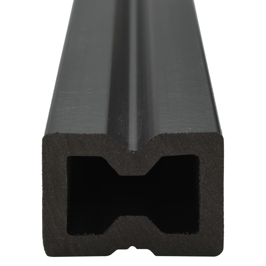 Wpc uteplatsskivor med tillbehör 10 m² 2,2 m brun - number 6.