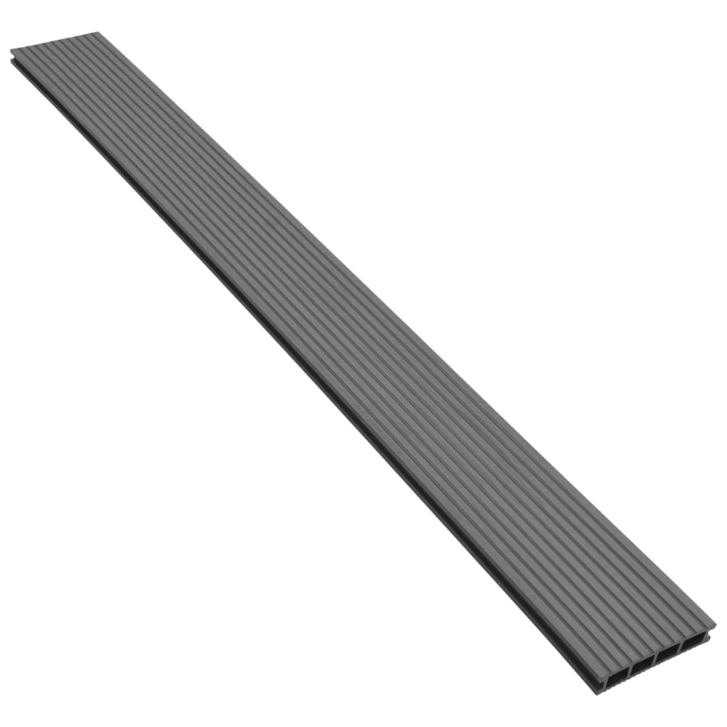 Wpc terrassebrædder med tilbehør 10 m² 2,2 m grå - number 4.