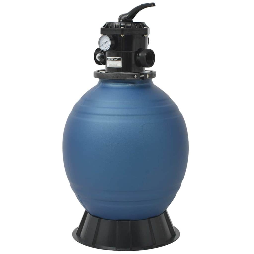 Sand filter for pool multivalve with 6 settings blue 460 mm - number 2.