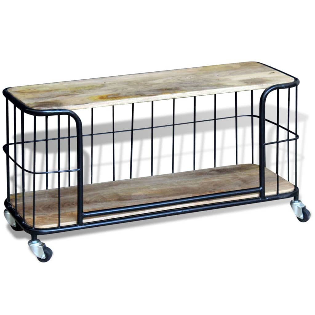 Tv stol puno mango drvo 100x40x45 cm - number 3.