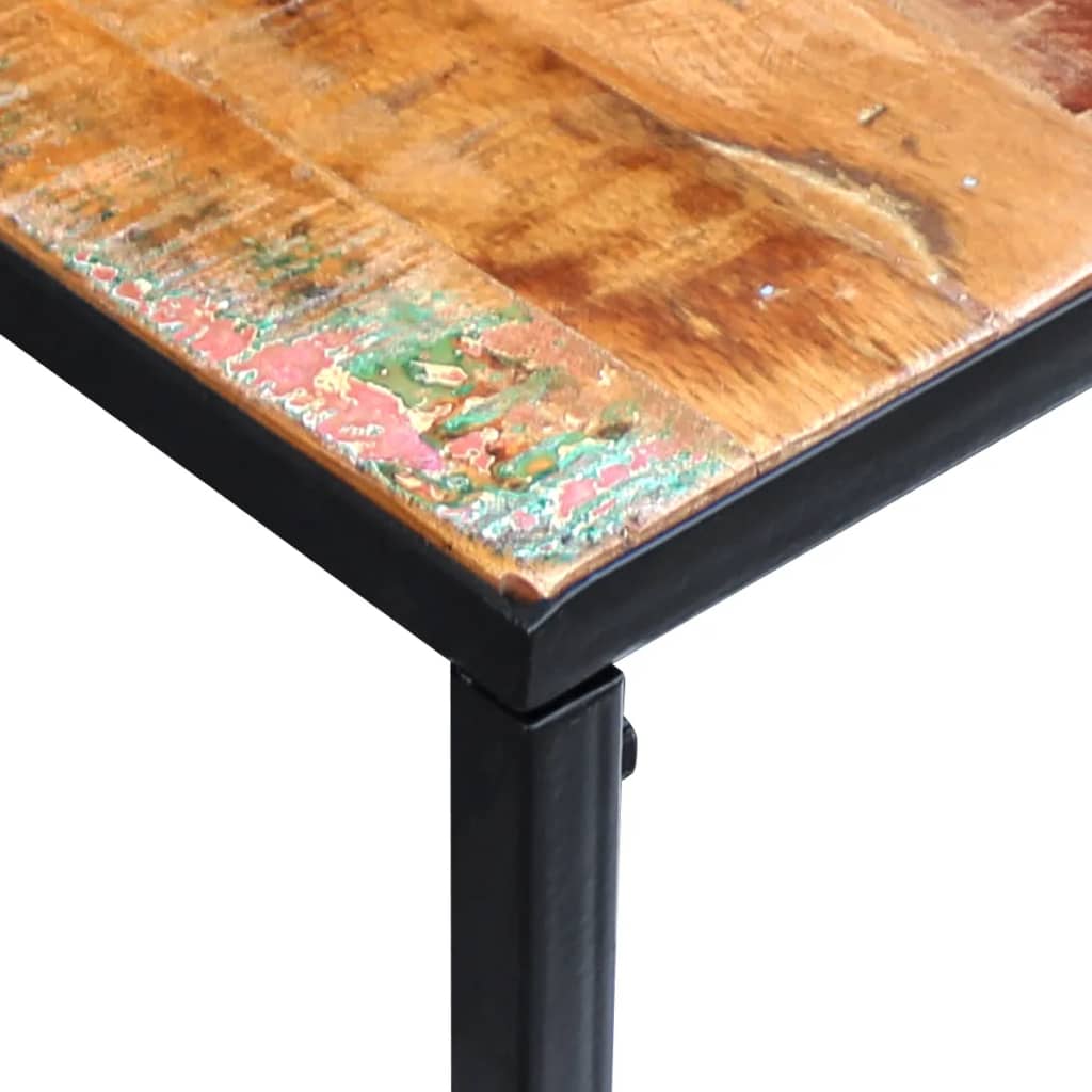 Aflastningsbord 110x35x76 cm massivt genbrugstræ - number 7.