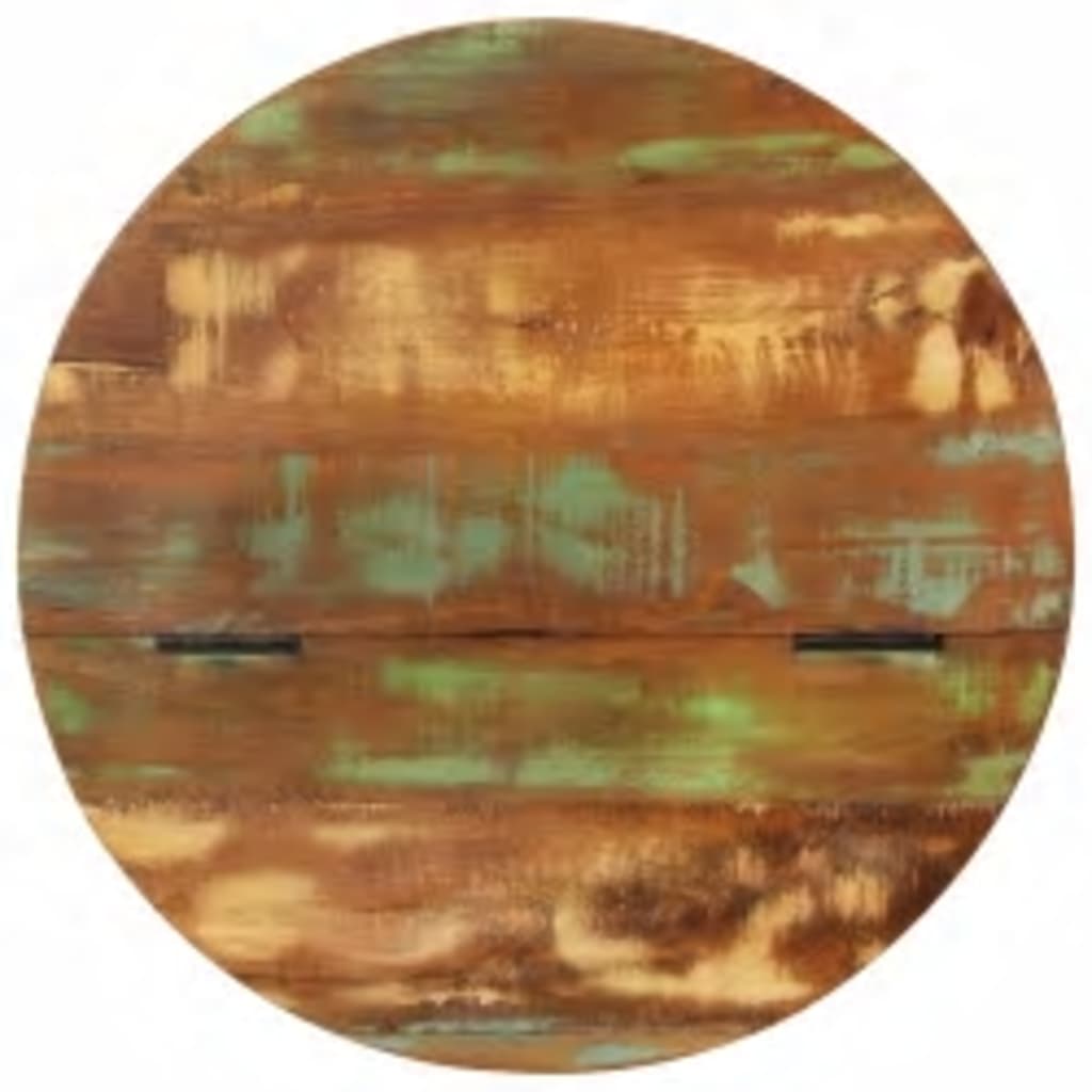 Sofabord massivt genbrugstræ skålformet - sort, 60 x 27 cm, 1 - number 11.