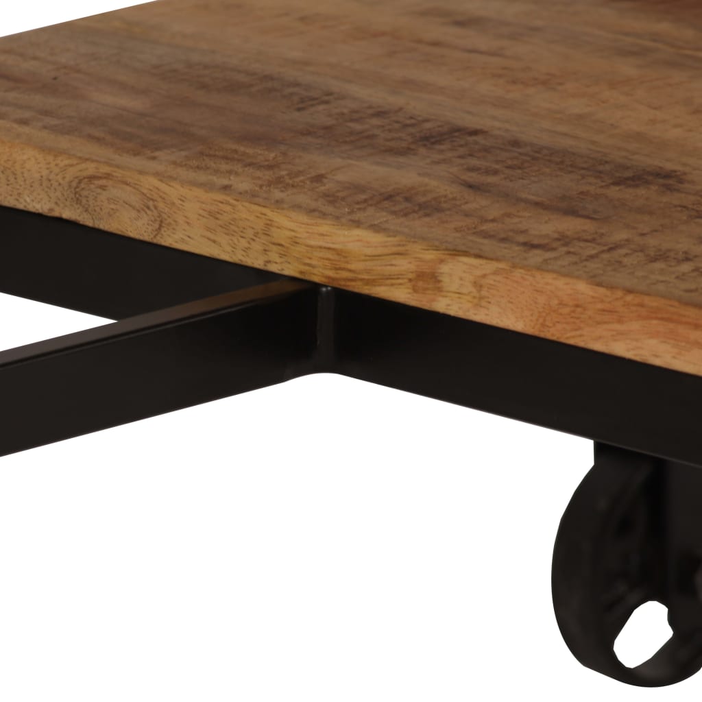 Skrivebord med sammenleggbar krakk heltre mangotre 115 x 50 x 76 cm - number 7.