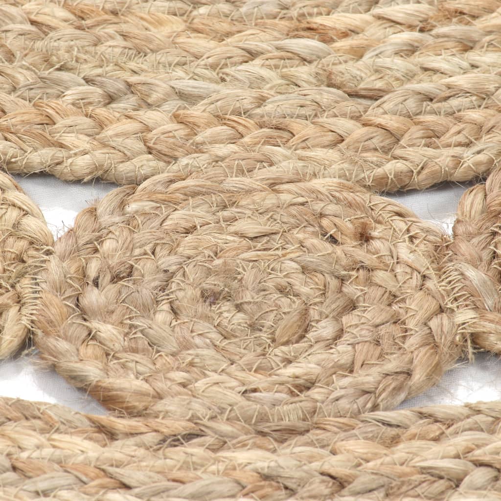 Rug braided design jute 150 cm round - number 4.