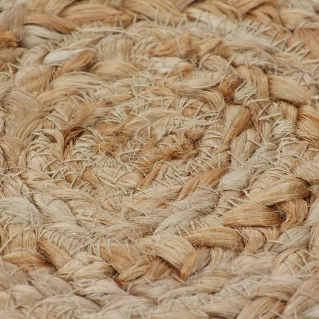 Rug braided design jute 150 cm round - number 5.