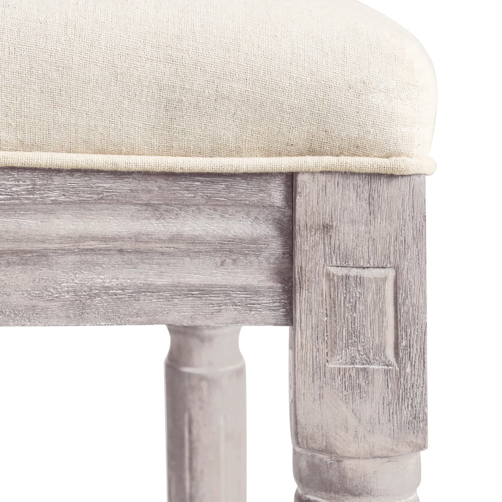 Barkrakker 2 stk. lerret hvit - number 7.