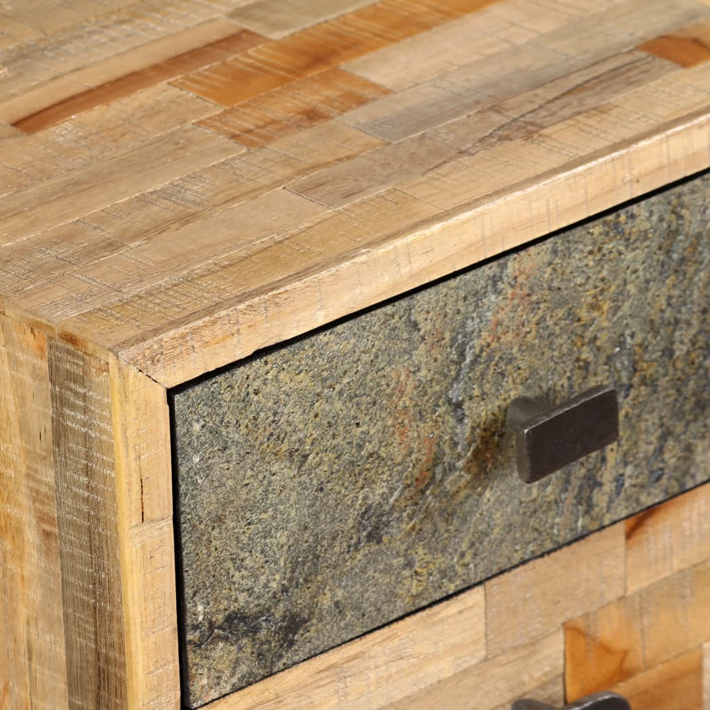 Biurko lite drewno tekowe z odzysku 110 x 50 x 76 cm - number 8.