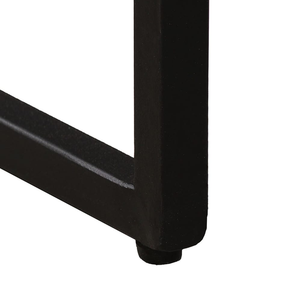 Indskudt sofabordssæt i 3 dele massivt genbrugsteaktræ - number 9.