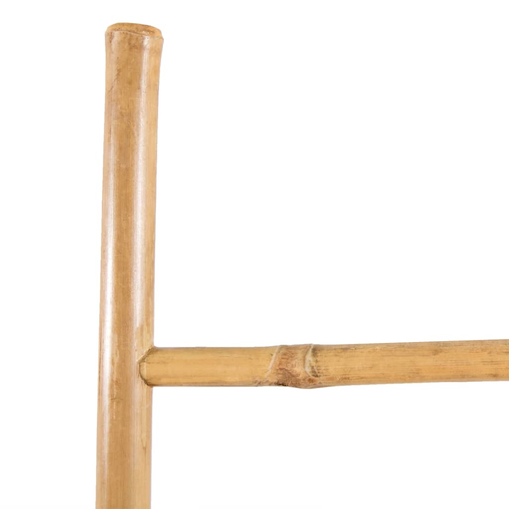 Towel ladder with 5 steps bamboo 150 cm - number 3.