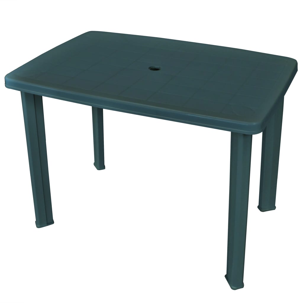 Tavolo da giardino in plastica - verde, 101 x 68 x 72 cm, 1 - number 1.