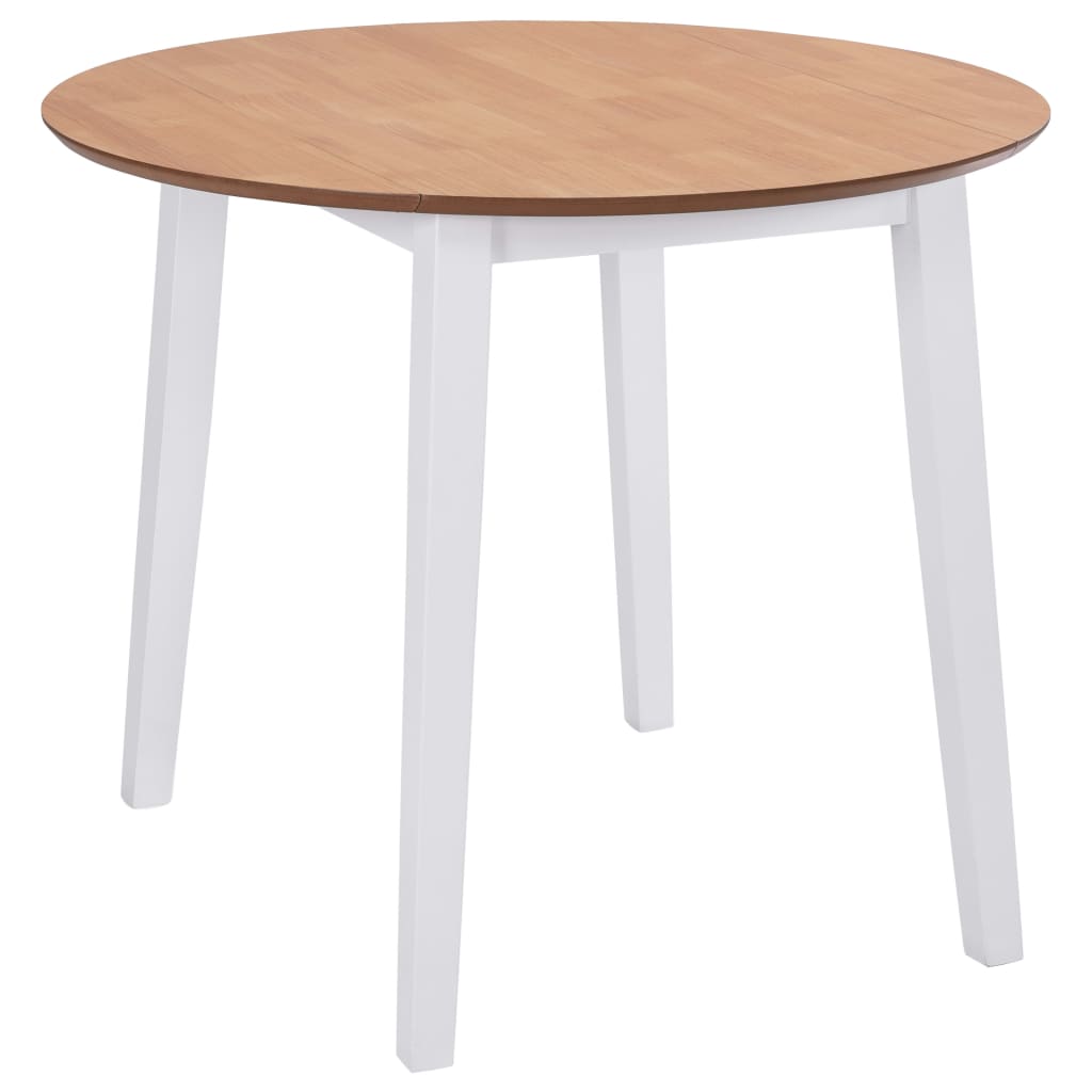 Klapbord rundt mdf hvid - number 1.