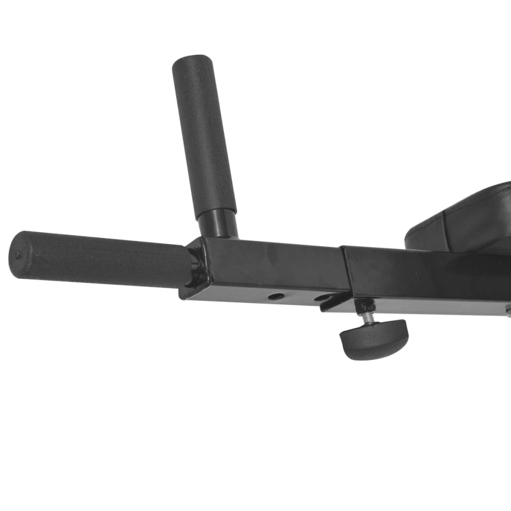 Vægmonteret fitness-dipstation sort - number 6.