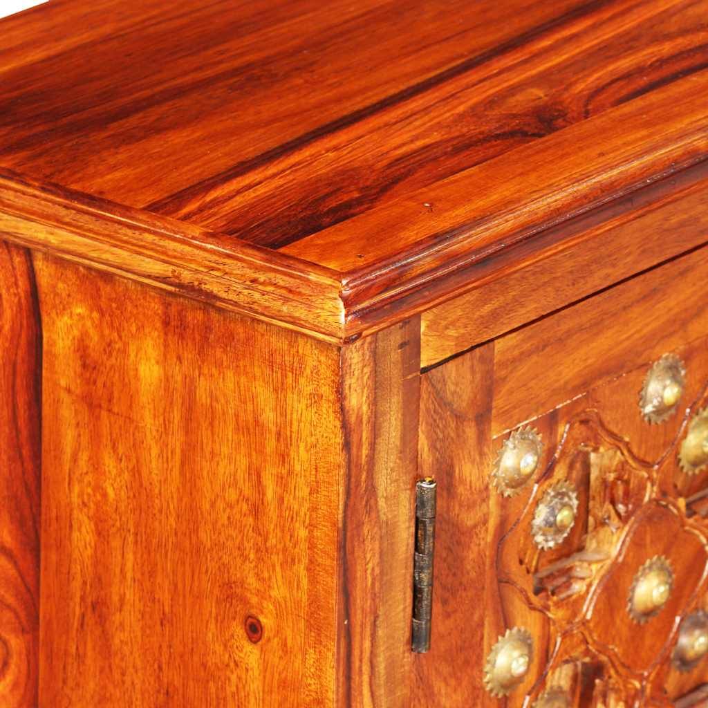 Tv-bord i massivt sheeshamträ 120 x 30 x 40 cm - number 9.