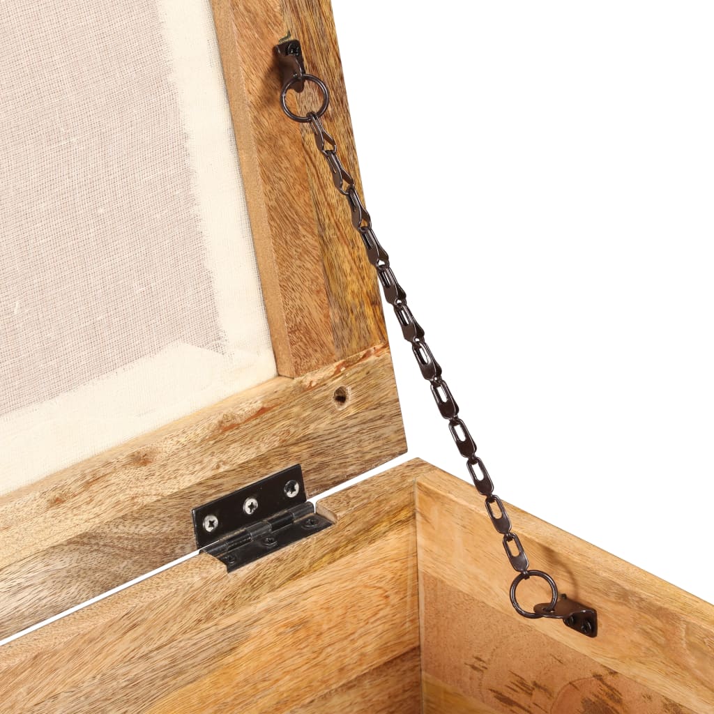 Panca contenitore 40x40x45 cm legno massello riciclato - number 5.