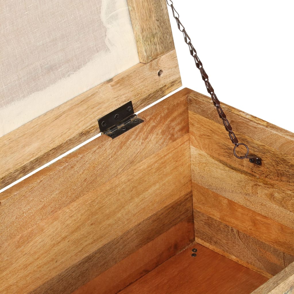 Klupa za odlaganje 80x40x40 cm puno reciklirano drvo - number 6.