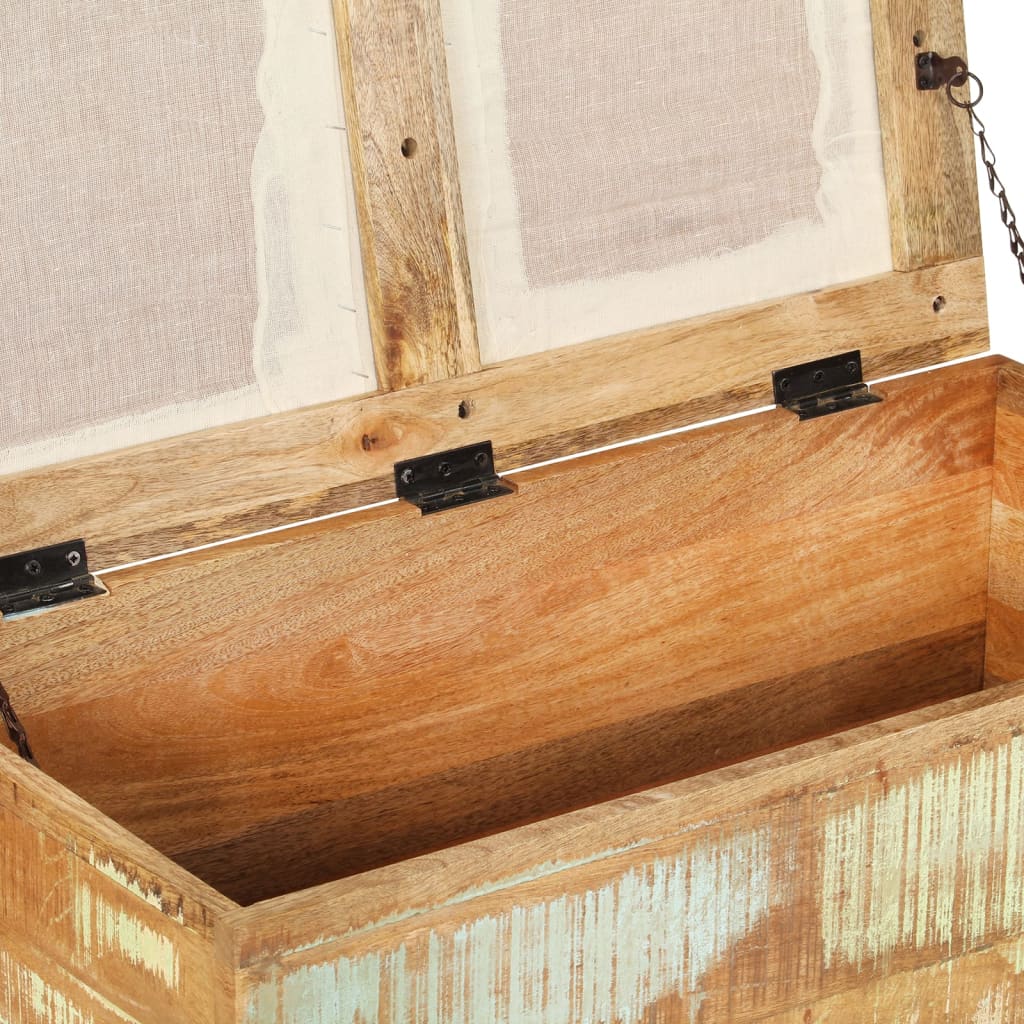 Klupa za odlaganje 80x40x40 cm puno reciklirano drvo - number 5.