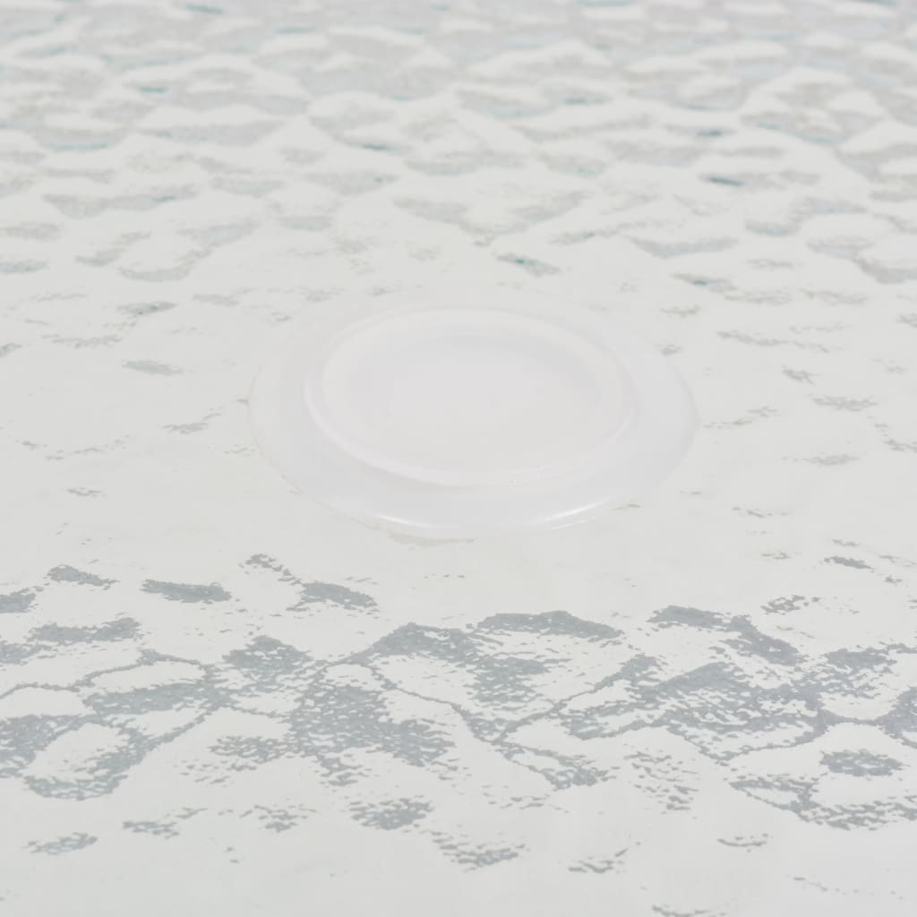 Zestaw stołowy do jadalni na zewnątrz 8 części stal i tekstylia szary - number 7.