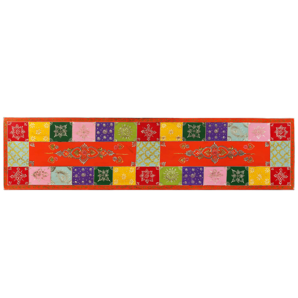 Tv-skab i massivt mangotræ lyserød håndmalet - number 4.