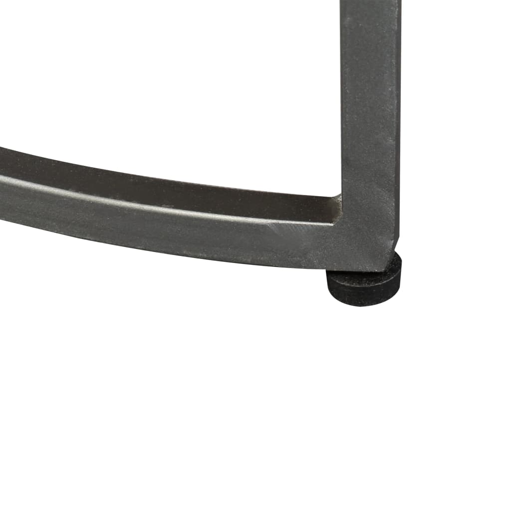 Zestaw stolików bocznych z 2 części z litego drewna mango - number 8.