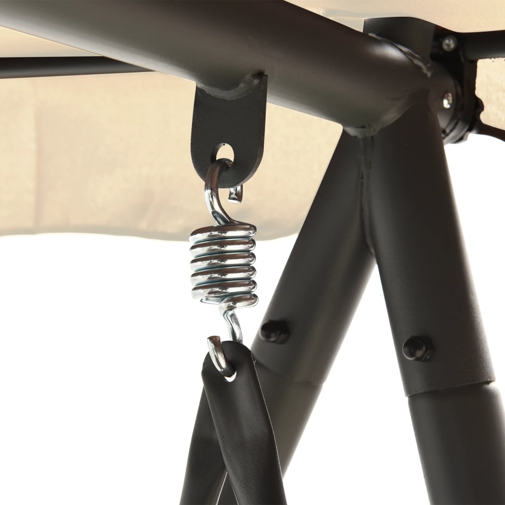 Udendørs konvertibel gyngesofa med baldakin sandhvid - number 5.