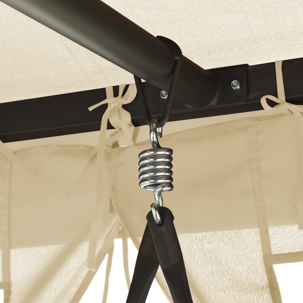 Pavillon med konvertibel gyngesofa cremehvid - number 5.