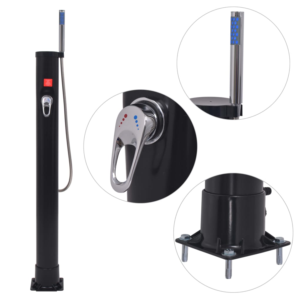 Solopvarmet bruser 8 l pvc stål - number 1.