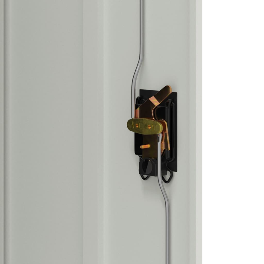 Uredski ormar 90 x 40 x 140 cm čelično sivi - number 7.