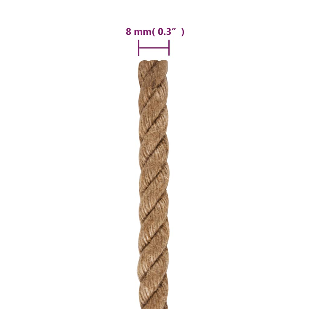 Reb 100 % jute - 1, 500 m, 8 mm - number 6.