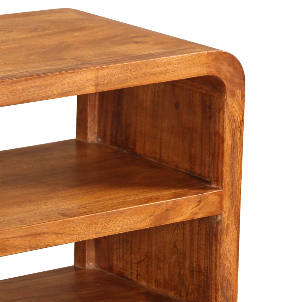 Tv-skab 90x30x55 cm massivt akacietræ - number 9.