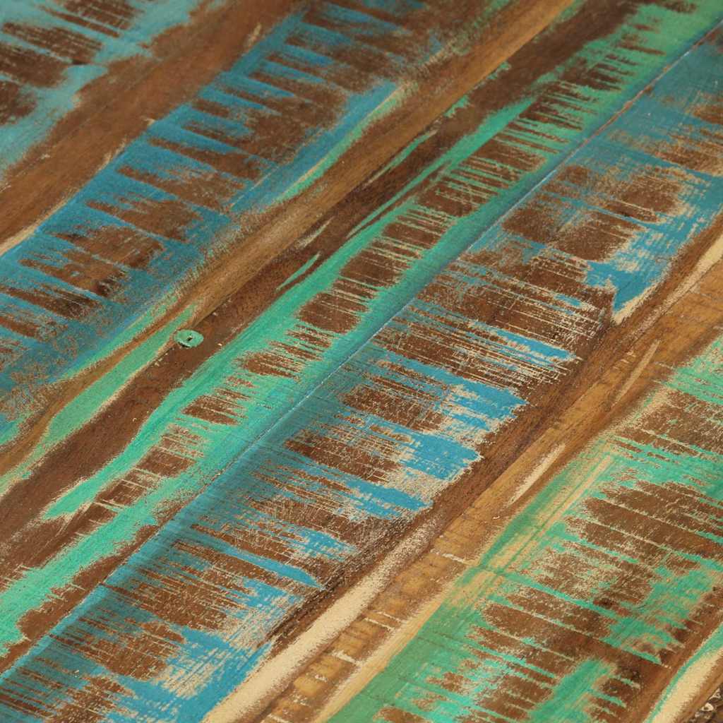 Stolik kawowy 65x32 cm lite drewno z recyklingu - number 10.