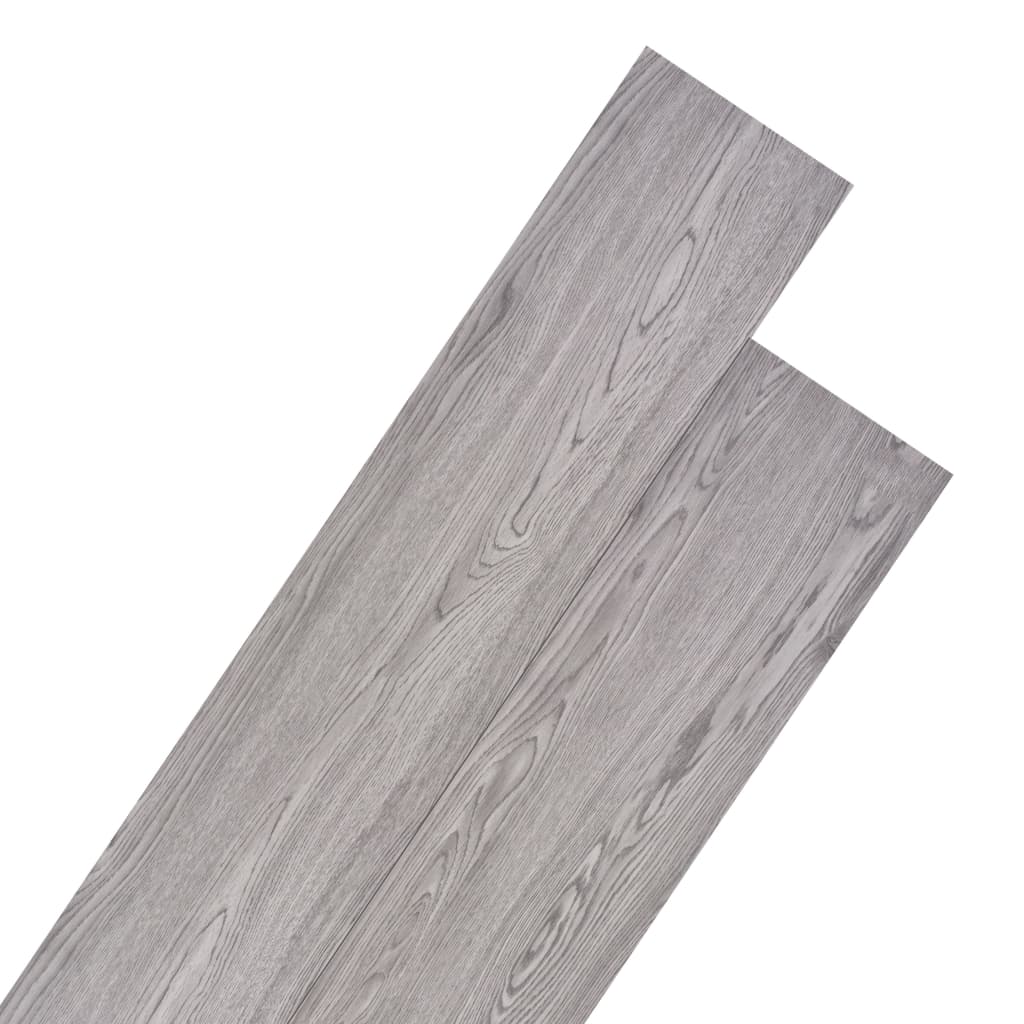 Ikke-selvklæbende gulvbrædder 5,26 m² 2 mm pvc - mørkegrå, 5.26 m², 1 - number 1.