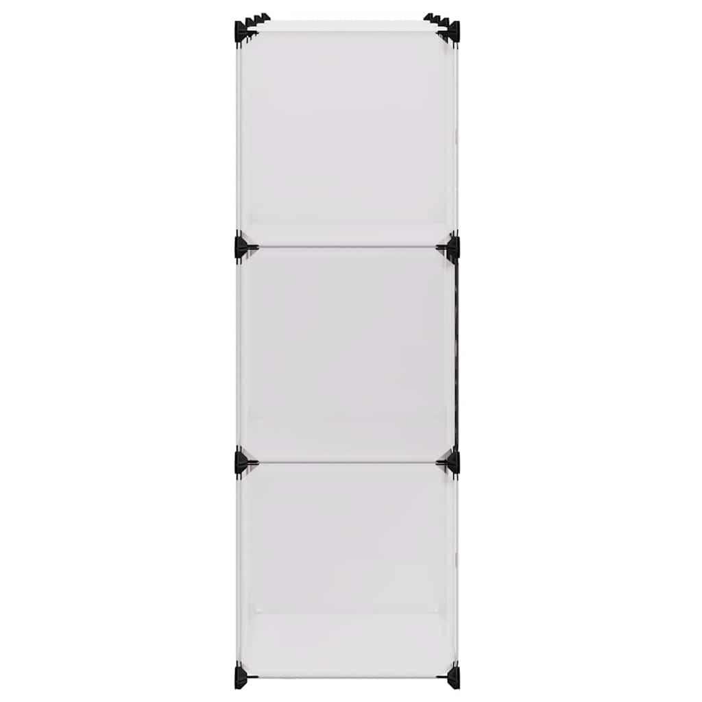 Ormarić za odlaganje kockastog oblika 9 odjeljaka crno-bijeli - number 4.