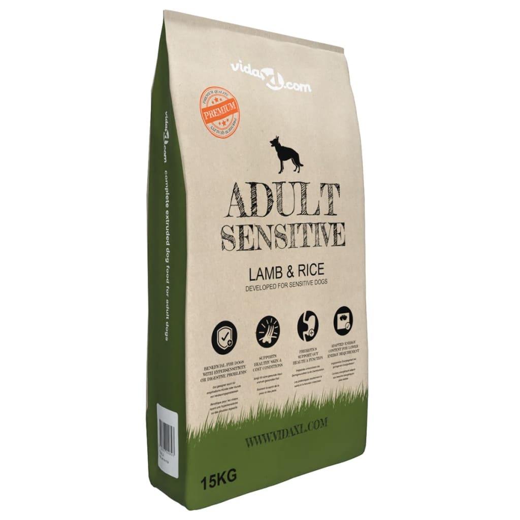 Croquettes de luxe pour chien adulte sensible agneau & riz 15 kg - number 1.