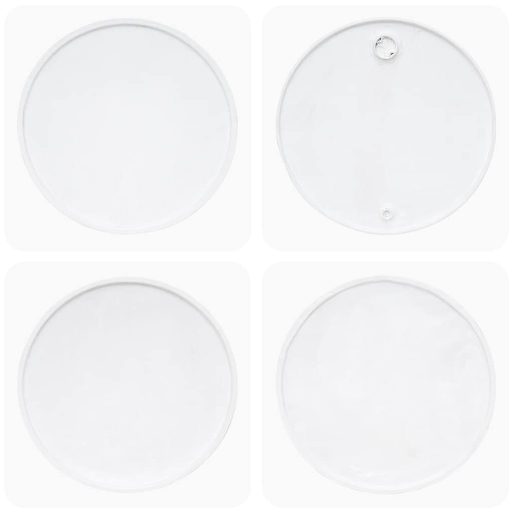 Sofabord i massivt genanvendt træ 60 x 45 cm hvid - number 3.