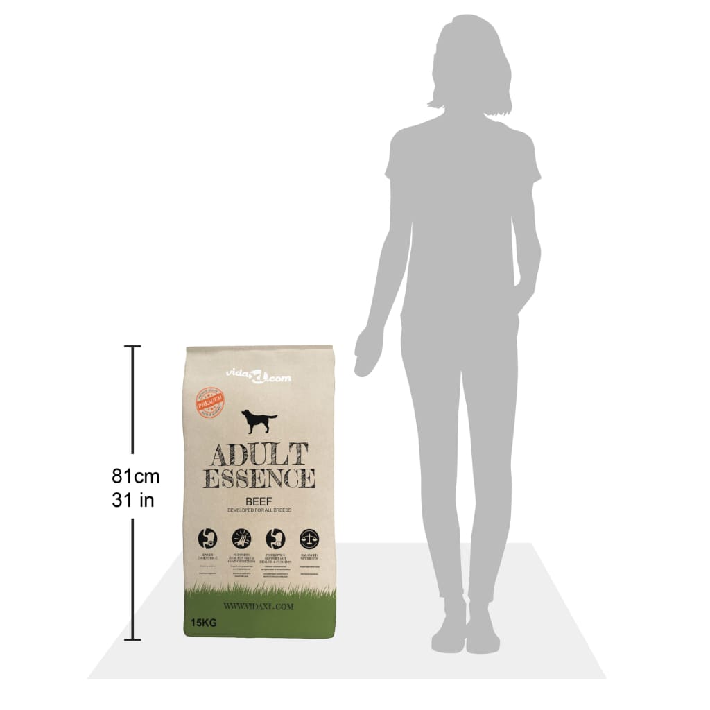 Croquettes de luxe pour chiens adultes essence boeuf 15 kg - number 9.