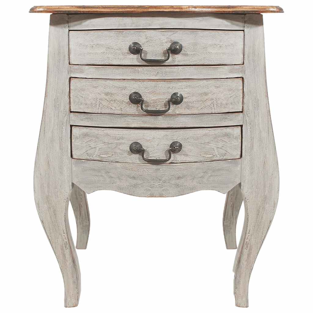 Stolik nocny 48x35x64 cm lite drewno mahoniowe - number 2.