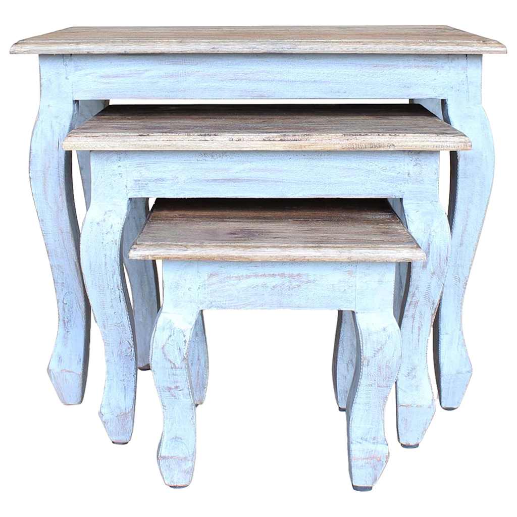 Wstaw stoły 3 częściowe lite drewno mahoniowe - number 2.