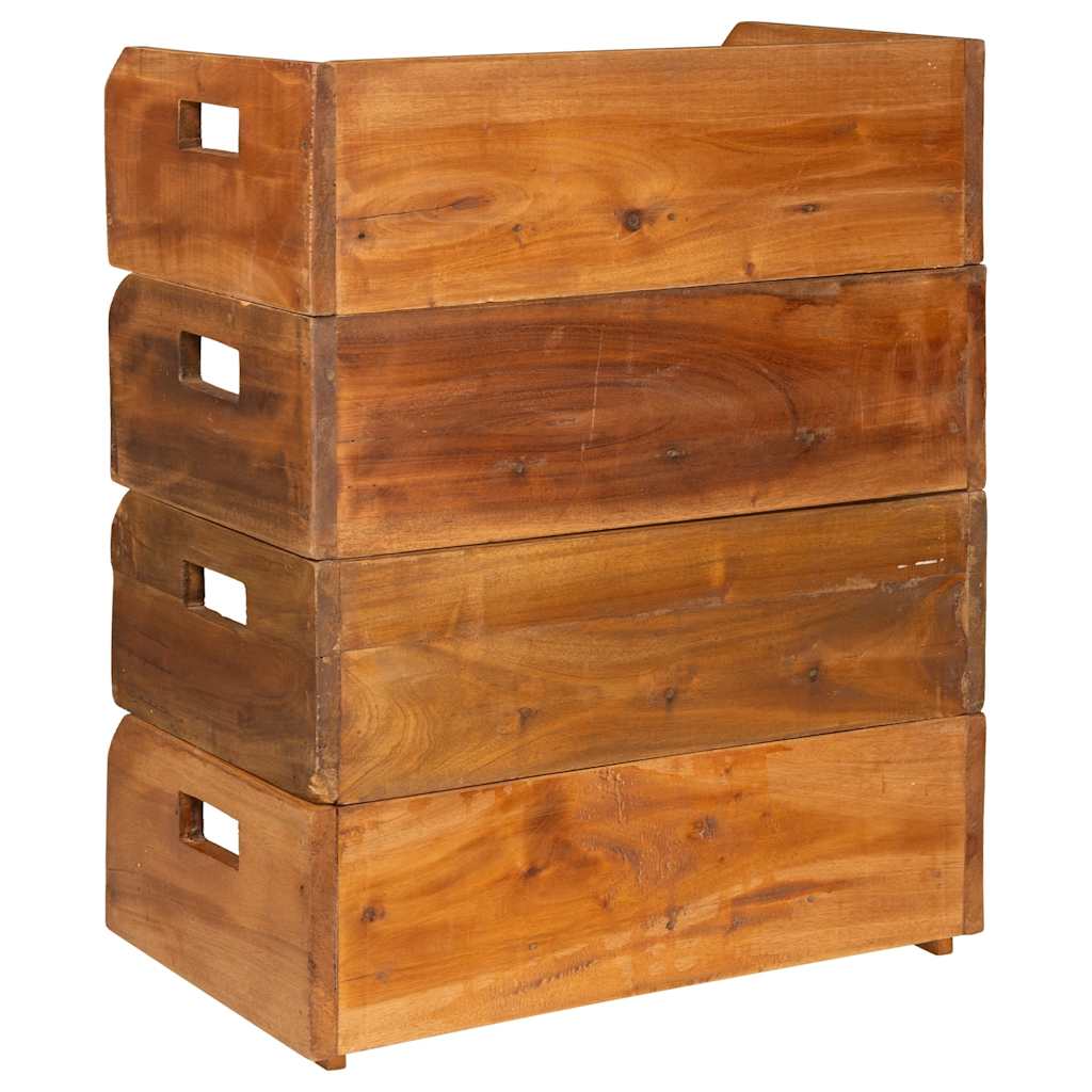 Stalci za vino 4 kom. za 16 boca punog mahagonija - number 7.