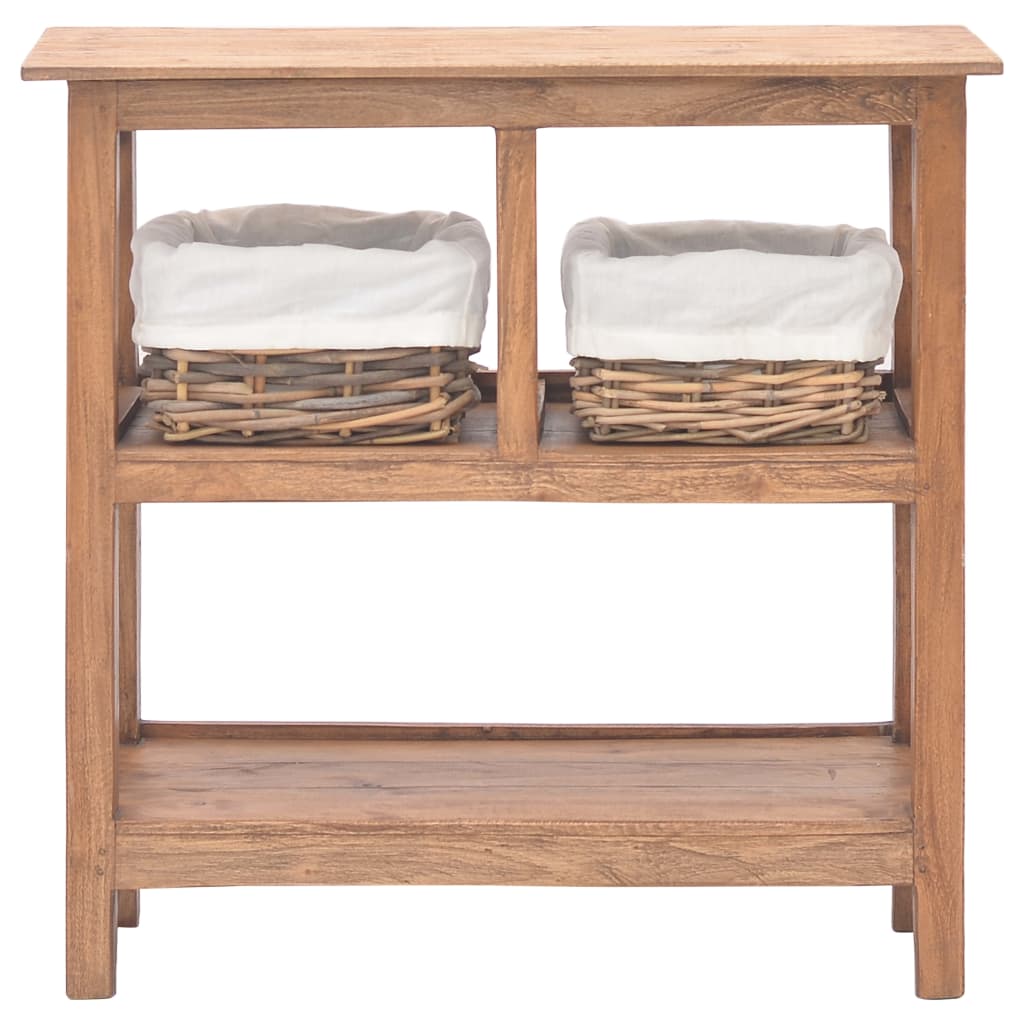 Konsolbord 69x28x70 cm massivt mahognitræ - number 2.