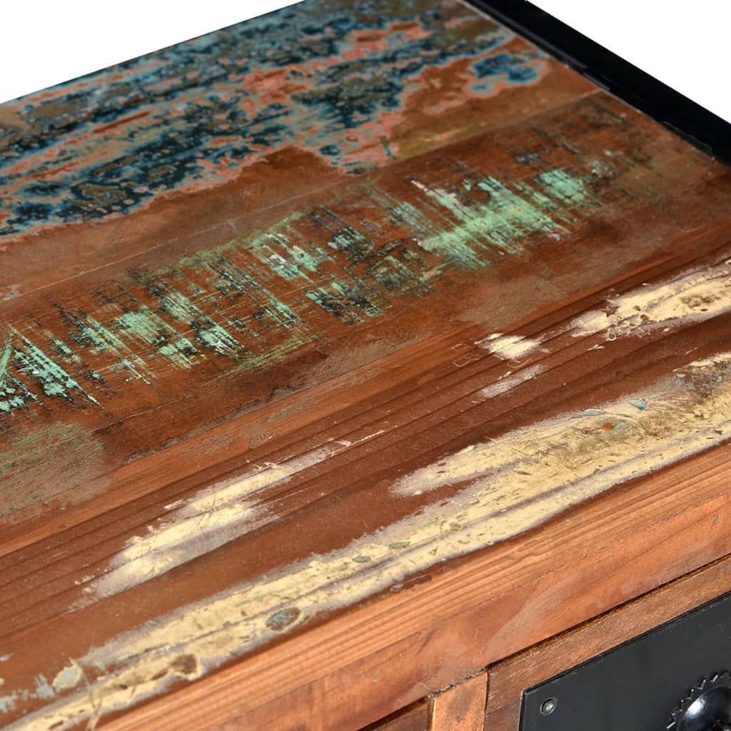 Vinreol til 16 flasker massivt genbrugstræ - number 7.