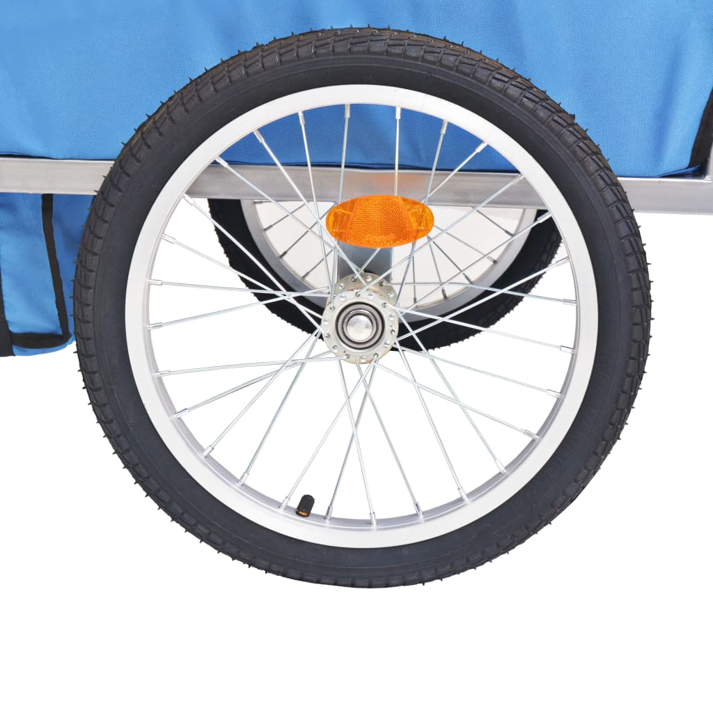 Cykelanhænger 30 kg grå og blå - grå og mørkeblå - number 5.