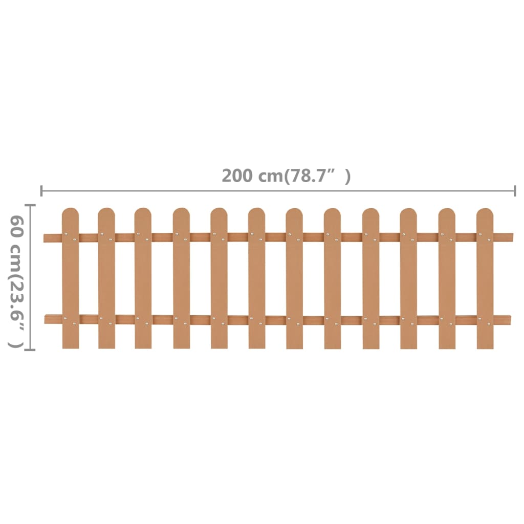 Ograda 200x60 cm tpc - smeđa, 60 cm, 1 - number 5.