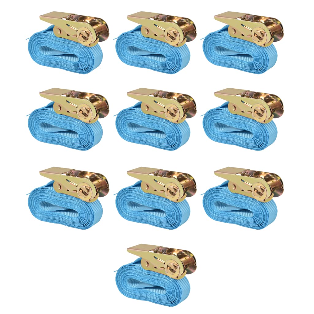 Surringsbånd 10 stk. 0,8 ton 4 m x 25 mm blå - number 1.